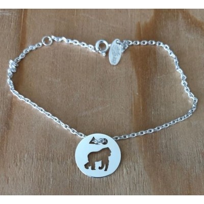 Bracelet femme argent, créateur CabaneTchanque, Token's Gorille